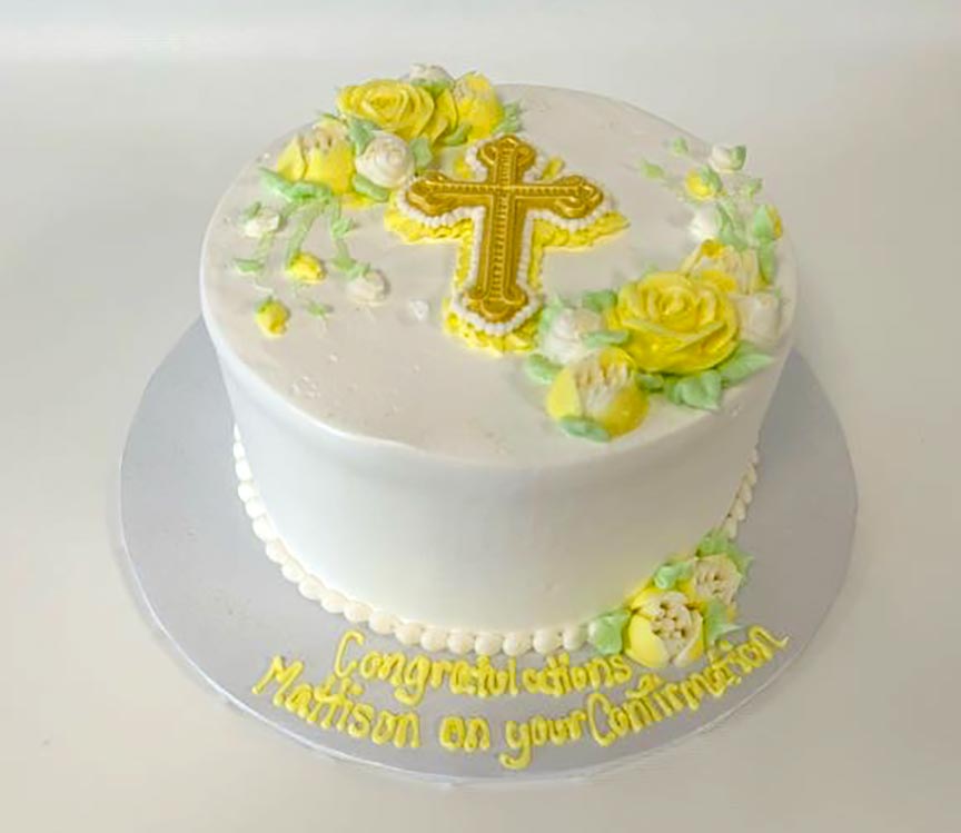 Baptism, Confirmation, Communion Custom Cakes 1
