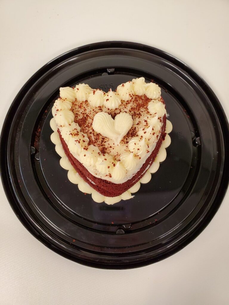 Red Velvet 6 inch Heart torte