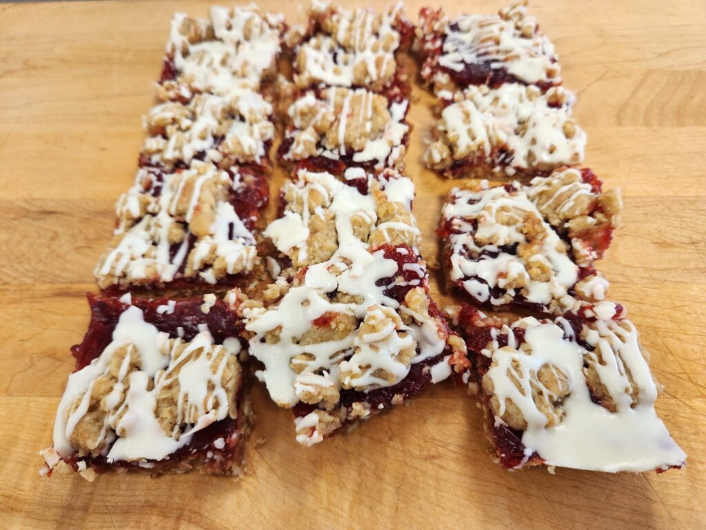 Raspberry Oatmeal Bars