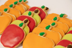 Apple and Pumpkin Cutout Cookies