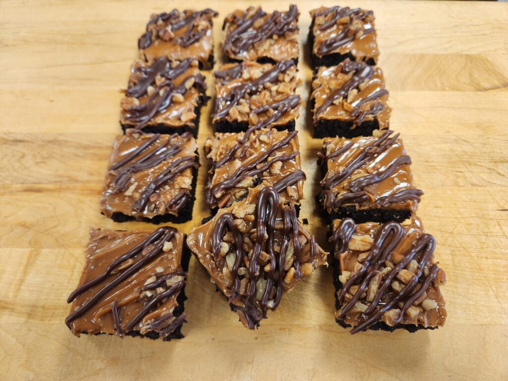 Pecan Turtle Brownies
